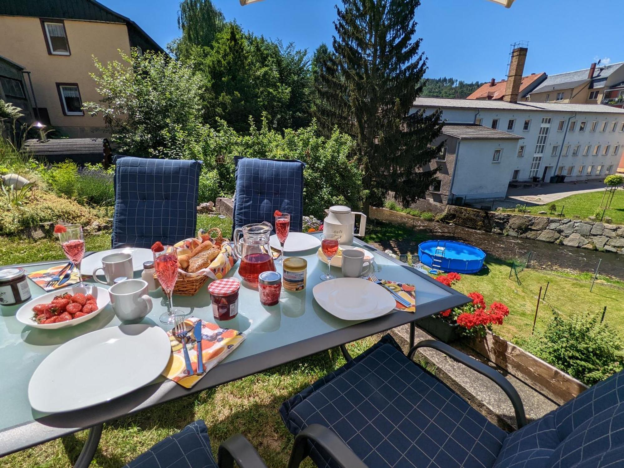 Hw4B - Urlaubsmagie - Zentral Mit Gemeinschaftsgarten, -Pool, -Sauna & Whirlpool Sebnitz Eksteriør bilde
