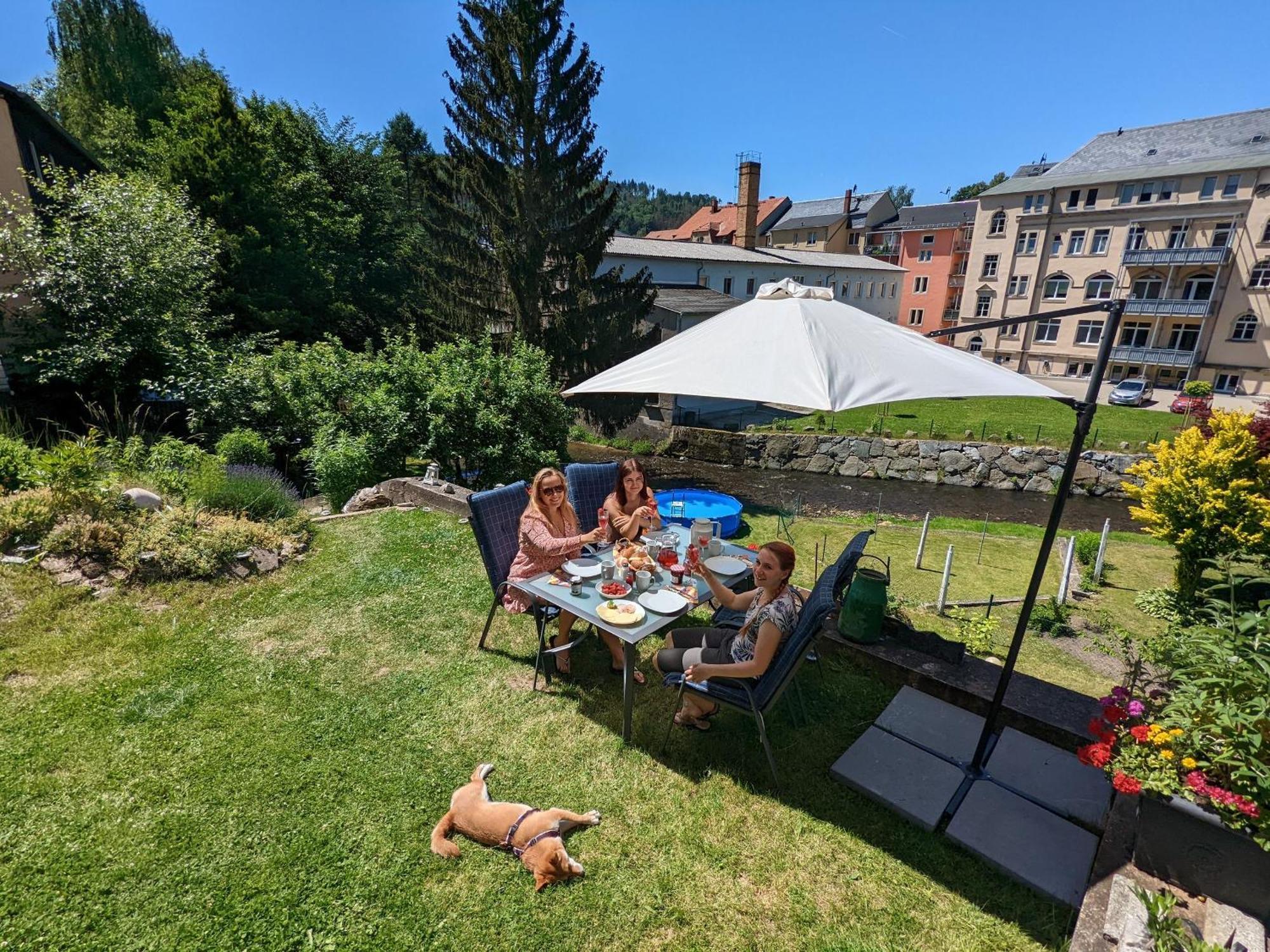 Hw4B - Urlaubsmagie - Zentral Mit Gemeinschaftsgarten, -Pool, -Sauna & Whirlpool Sebnitz Eksteriør bilde